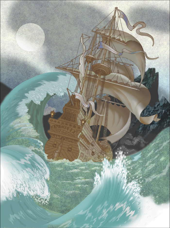 Окончательный вариант фронтисписа к "Гулливеру"