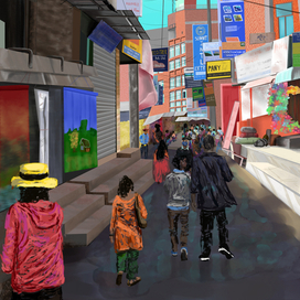 На улицах города