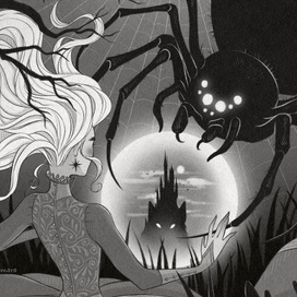 INKTOBER ДЕНЬ 2: Spiders (пауки)