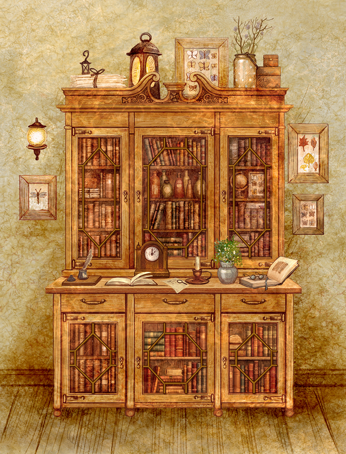 Шкафчик с бабочками