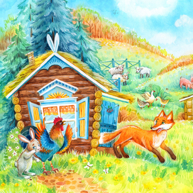 Разворот для литературно-театрального занятия 