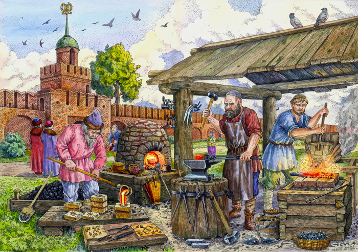 Металлургия 16 - 17 вв. Тула.