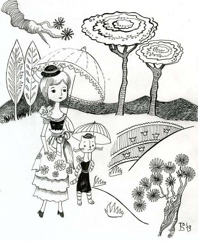 На прогулке