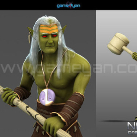 3D Norkman Существо Анимация персонажей