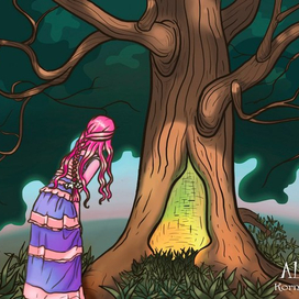 Иллюстрация к книге "Алиса в стране Чудес"