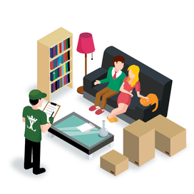 Изометрия для компании грузоперевозок