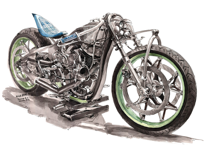 мотоцикл базе HD Sportster 