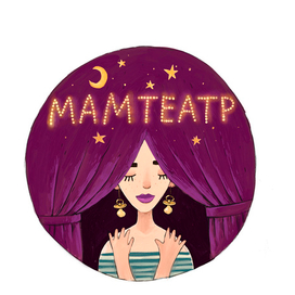 Иллюстрация логотип для театра мам