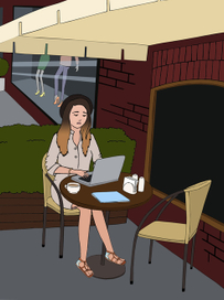 иллюстраций "кафе"