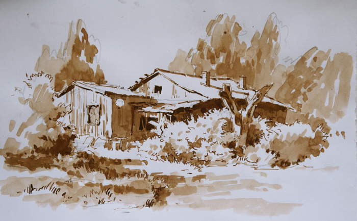 Старенький дом