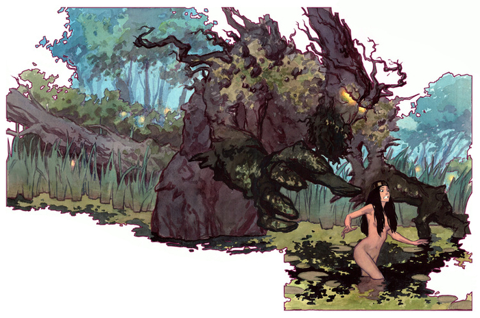 Иллюстрации к сказке Г. Х. Андерсена «Дочь болотного царя».