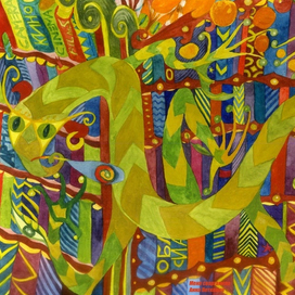 Библиотюкарь-ящерёнок