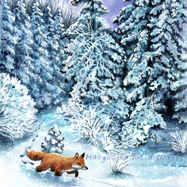 Ночь. Луна. Лиса. 