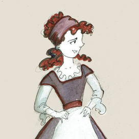 Рыжая в кудряшках