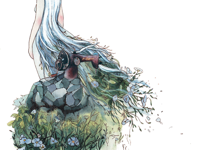 Иллюстрация к книге "Мама Шамана рассыпает соль"