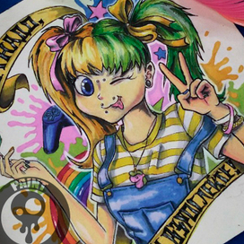 Рисунки маркерами