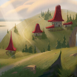 Пейзаж стилизованный