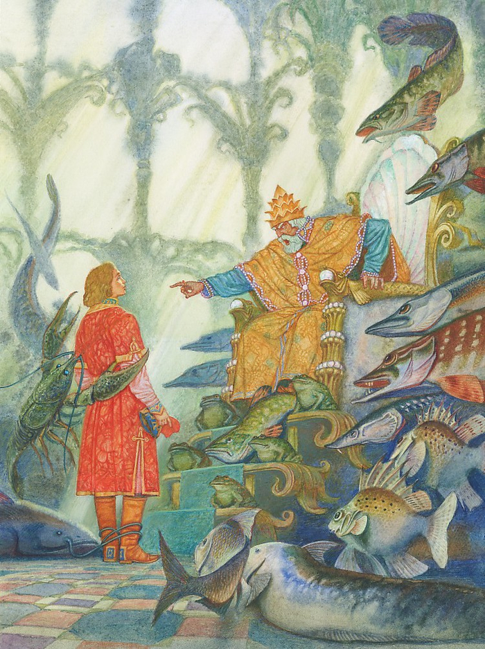 Василиса премудрая и Морской царь.