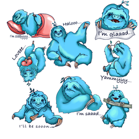 Стикер набор  Leni