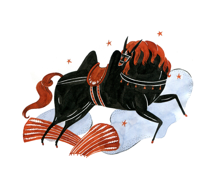 Inktober 2017 / Конёк-Горбунок