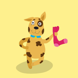 Иллюстрации для книги " Stop the Spotty Dog"