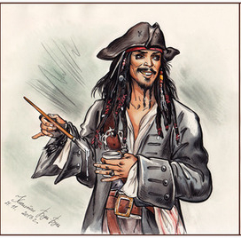 Пират в музее. 