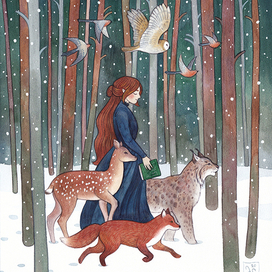 Среди сосен