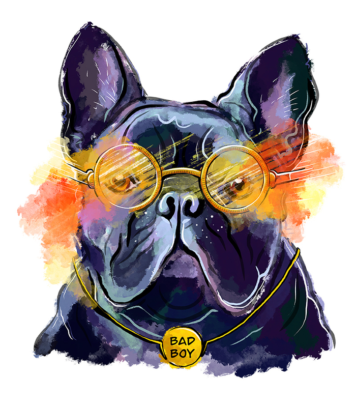 Принт для магазина футболок "Bad boy"