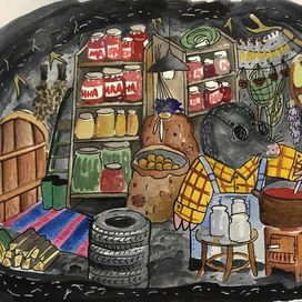 Кротик Семен и осенние заготовки