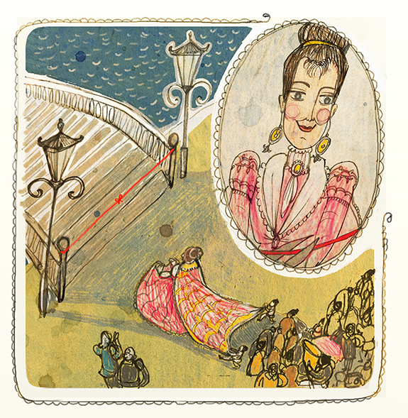 Императрица на открытии моста