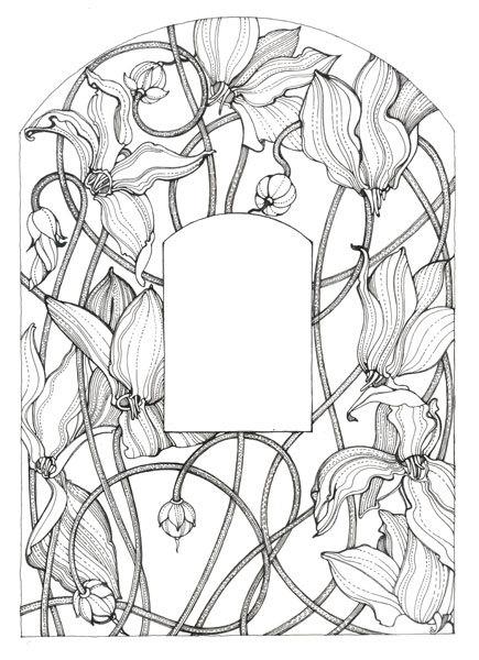 Оборочная иллюстрация " Цикломен"