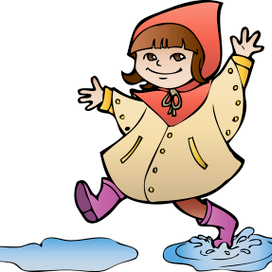 Девочка в дождевике