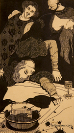 Иллюстрация к произведению А.С.Пушкина "Пир во время чумы"