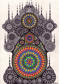 витражный замок