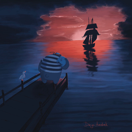 Корабль уходит вдаль 