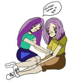 Помощь подруги