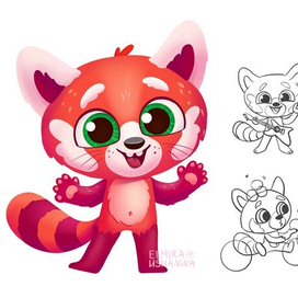 Персонаж красная панда