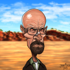 Волтер Вайт - Карикатура