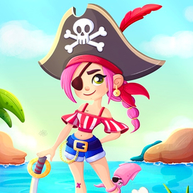 Девочка пиратка