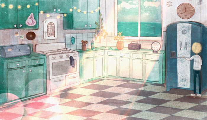 Иллюстрация для арт-проекта "Дом 80-х"