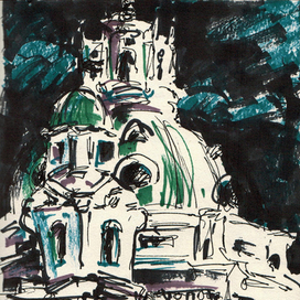 Скетч ночного Рима 1