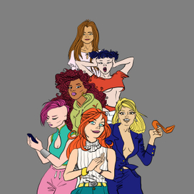 Новая рисовка Winx