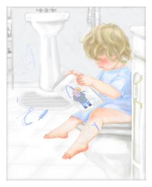 белый горшок