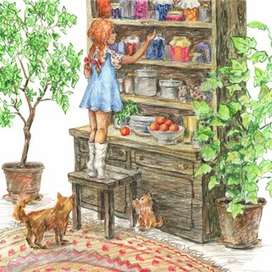 Иллюстрация к сказке "Божья Коровка"