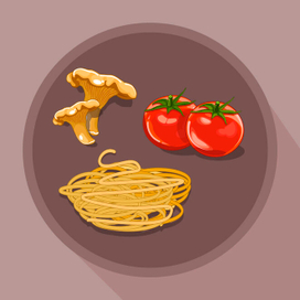 иллюстрацию можно приобрести. Векторная иллюстрация с изображением продуктов 