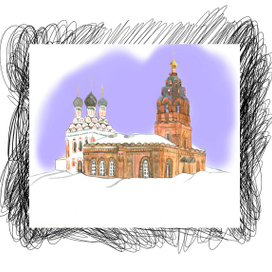 Иллюстрация из серии "Старая Москва" 