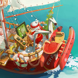 Дед Мороз в отпуске