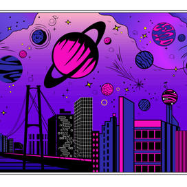 Футуристический город