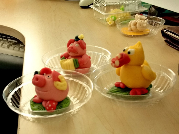 Свинья,кабан,утёнок.