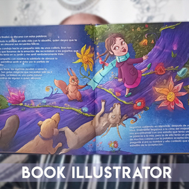 разворот готовой книги "Моя бабушка живет на звезде"